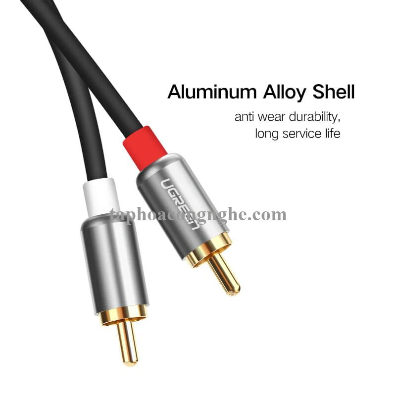 Ugreen 40931 0.5M Đen Cáp âm thanh Bông sen 2 ra 2 dương AV146 30040931